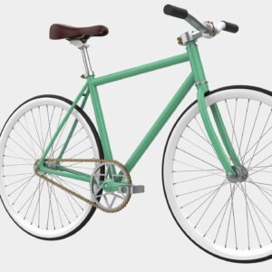 City bike isolated on background. 3d rendering - illustration