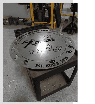 custom laser cut sign from TRA Snow and Sun